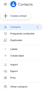 Importing contacts from Gmail is one of many options open to Android users