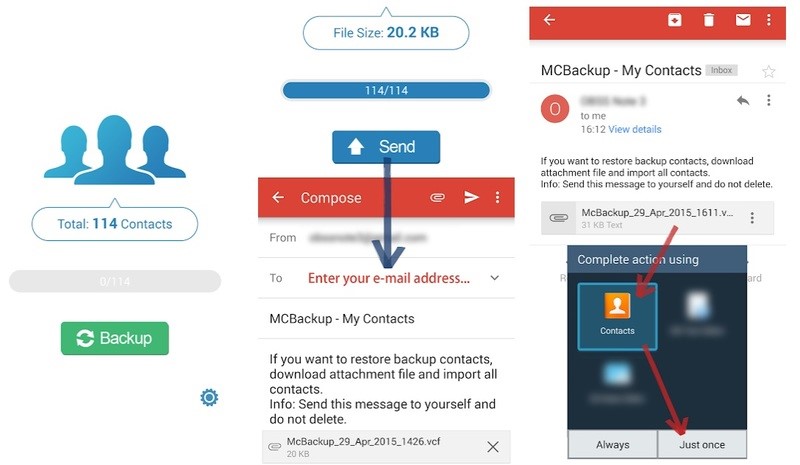 MCBackup - My Contacts Backups is a great optionsfor those who want a file-based backup