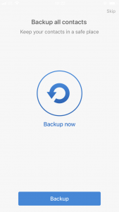 Use Easy Backup to store iPhone Contacts
