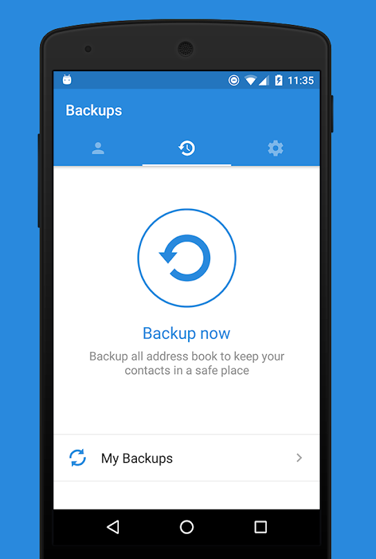 Use an app to back up Android contacts ready to restore at any time