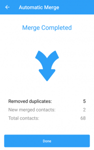 With this step, the delete duplicate contacts for Android process is complete