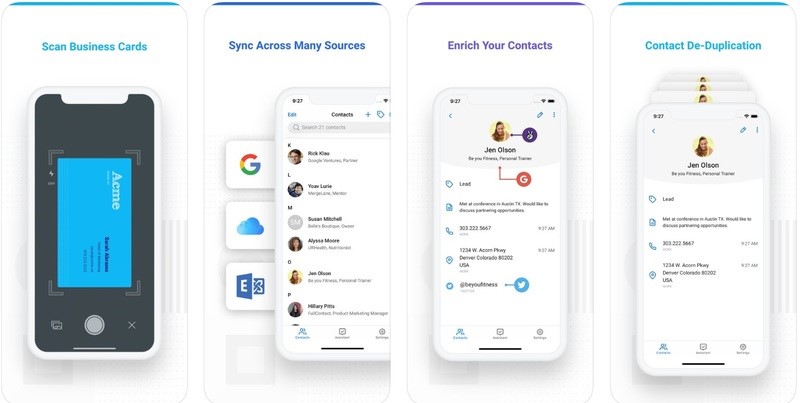 Contacts + for iPhone is a great option, and comes with a wide range of options