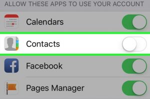 How to stop using Facebook contacts