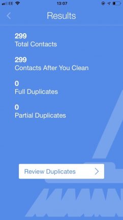 Declutter your mobile with Cleanup Duplicate Contacts