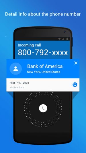 Real-time info on calls from unsolicited phone numbers