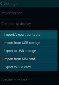 Export Android contacts using your device's native app