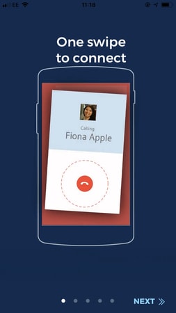 Drupe's clever interface makes quick calls a breeze.