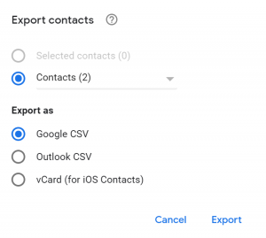 How to Import Contacts from Gmail: Your save type depends on your target device